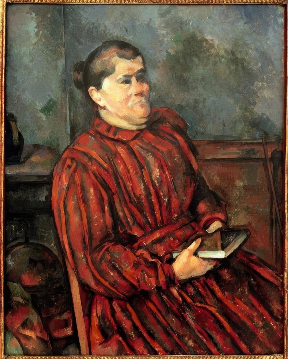 bir kadın portresi by Paul Cézanne