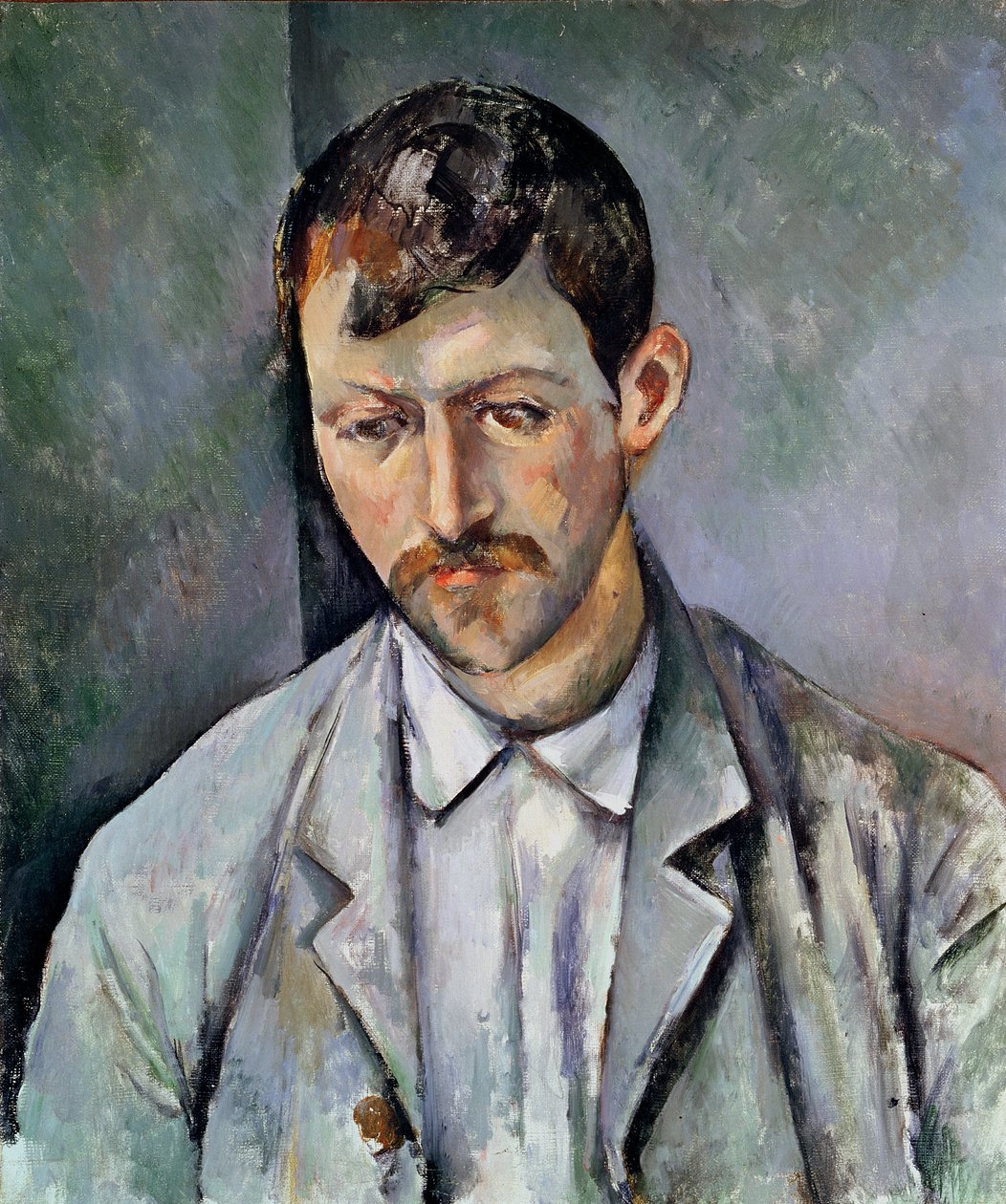 Bir Köylü Portresi by Paul Cézanne