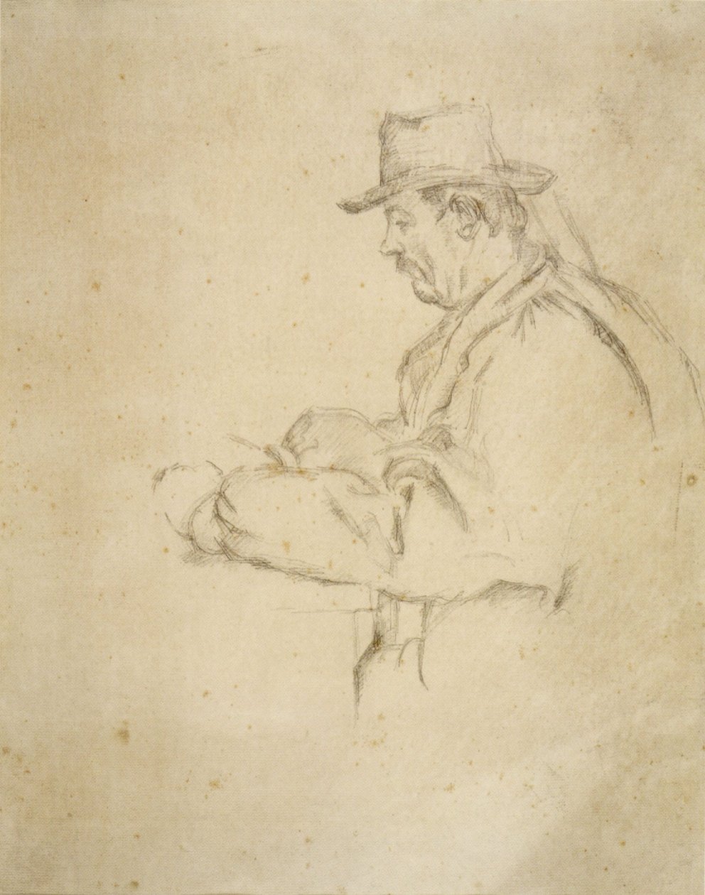 Bir Adamın Profili by Paul Cézanne