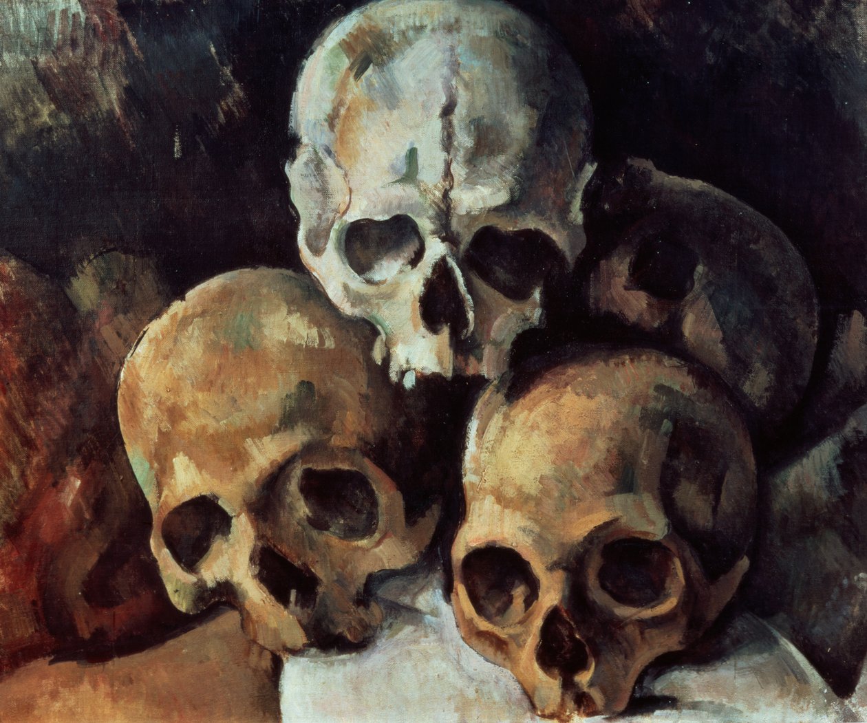 Kafatasları Piramidi, 1898-1900 by Paul Cézanne