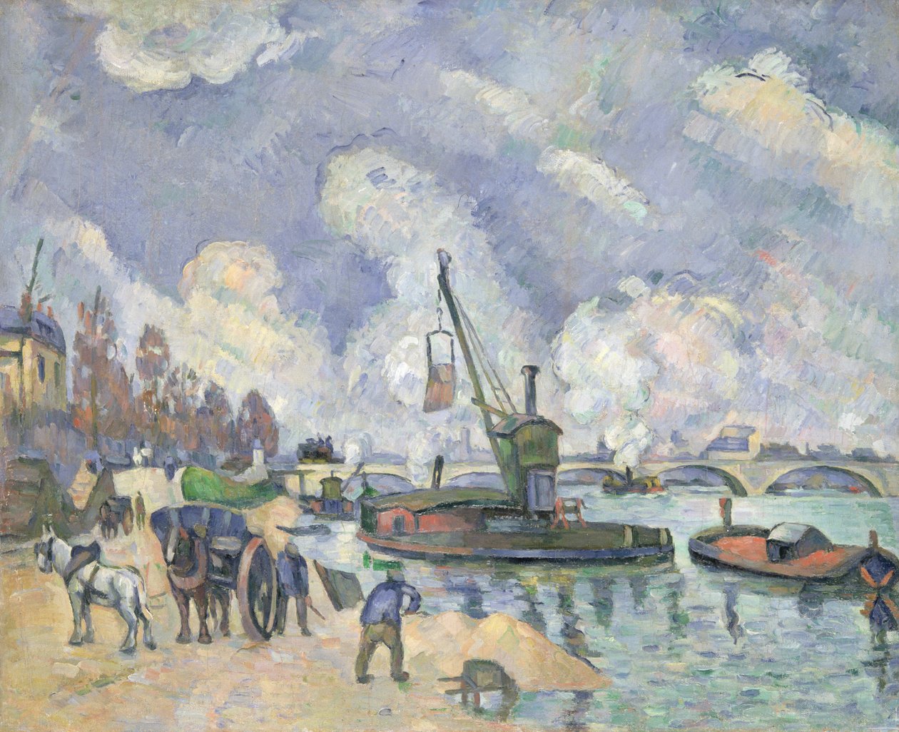 Quai de Bercy, Paris, 1873-75 by Paul Cézanne
