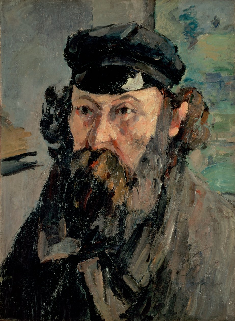 Şapkalı Otoportre by Paul Cézanne
