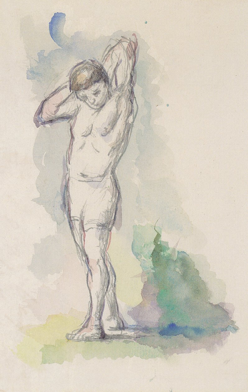 ayakta yüzücü by Paul Cézanne