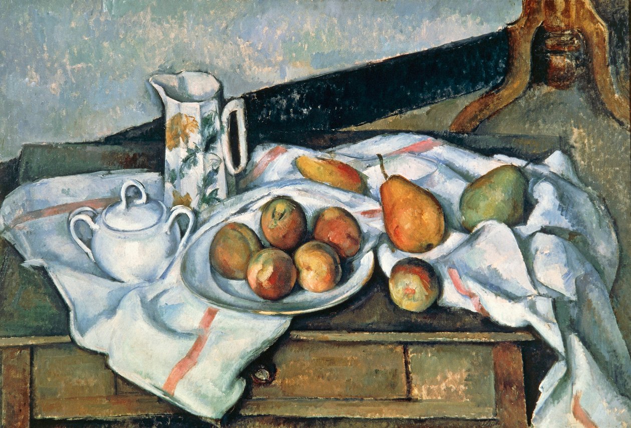 Şeftali ve Armut Natürmort, 1888-90 by Paul Cézanne