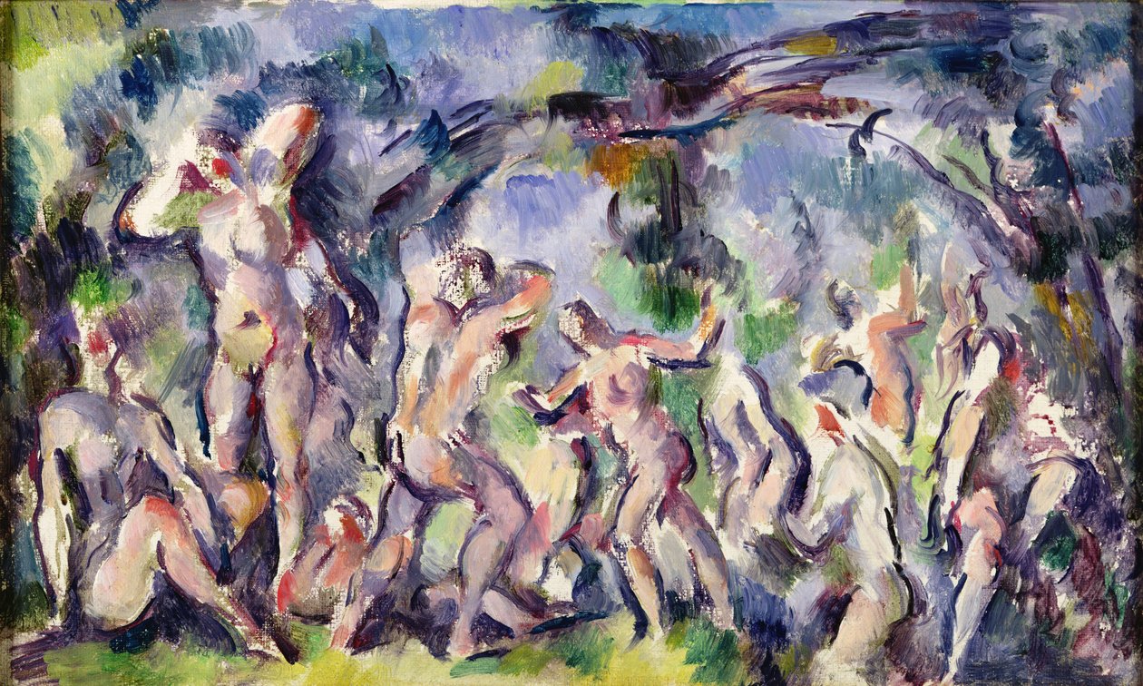 Yıkananların Çalışması, c.1900-06 by Paul Cézanne
