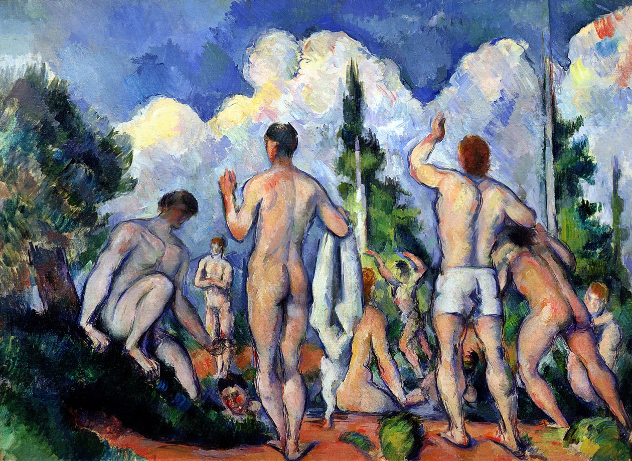 Yıkananlar, c.1890-92 by Paul Cézanne