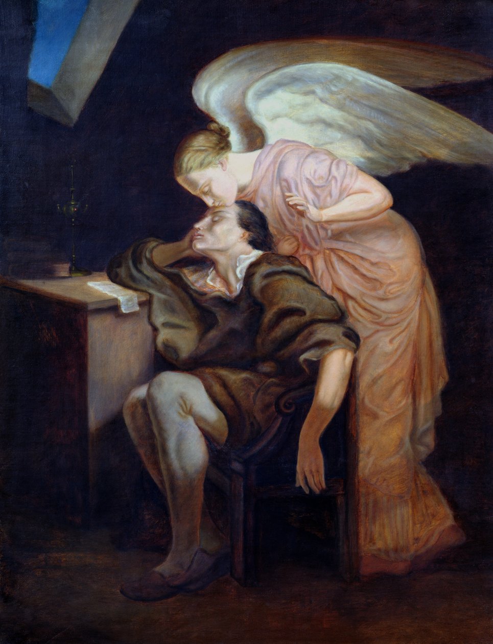 Şairin Rüyası veya İlham Perisinin Öpücüğü, 1859-60 by Paul Cézanne
