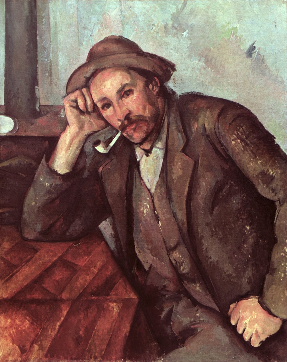 Sigara İçen, 1891-92 by Paul Cézanne