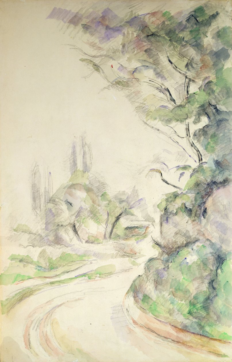 Dolambaçlı Yol, c.1900-06 by Paul Cézanne