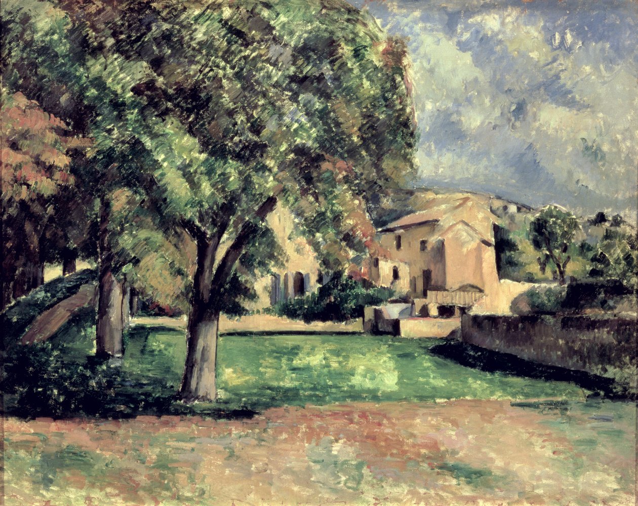 Parktaki Ağaçlar, Jas de Bouffan, 1885-87 by Paul Cézanne