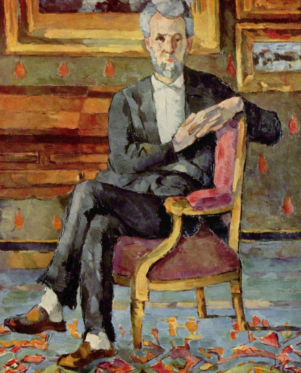 Victor Chocquet Oturan by Paul Cézanne