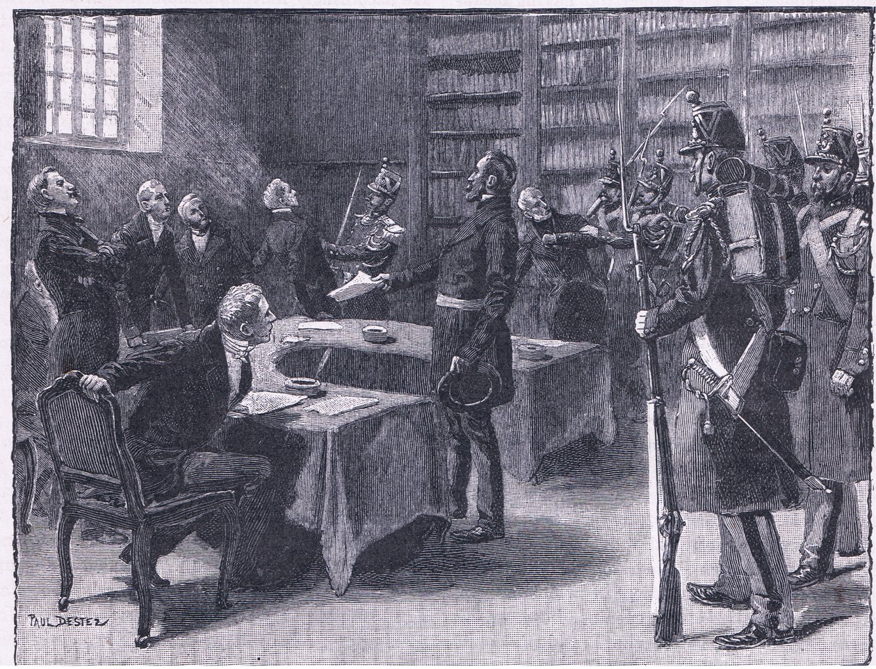 1851 Darbesi: Yargıçların Tahliye Edilmesi by Paul Destez