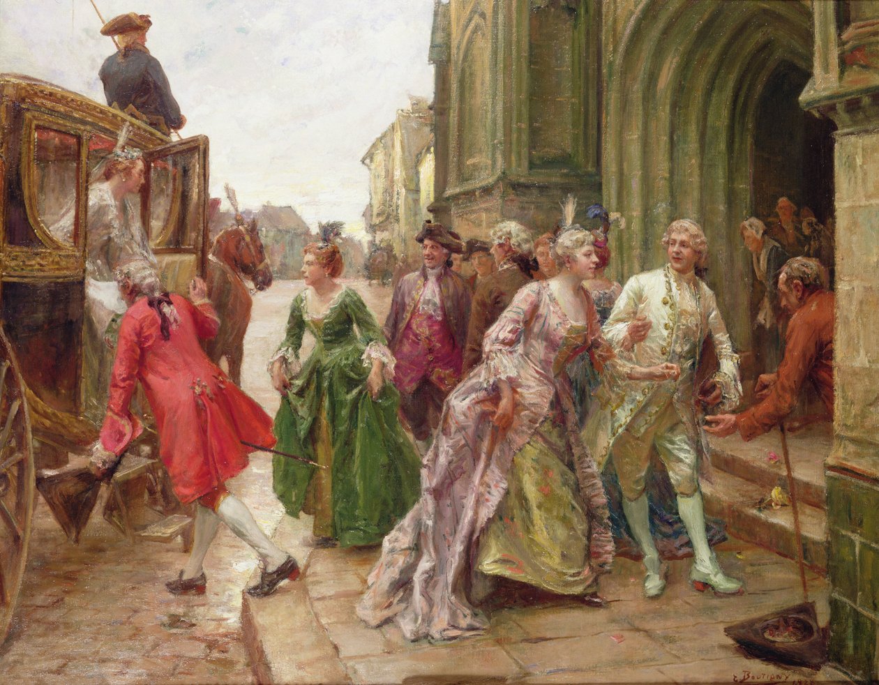 Düğün için Varış by Paul Émile Boutigny