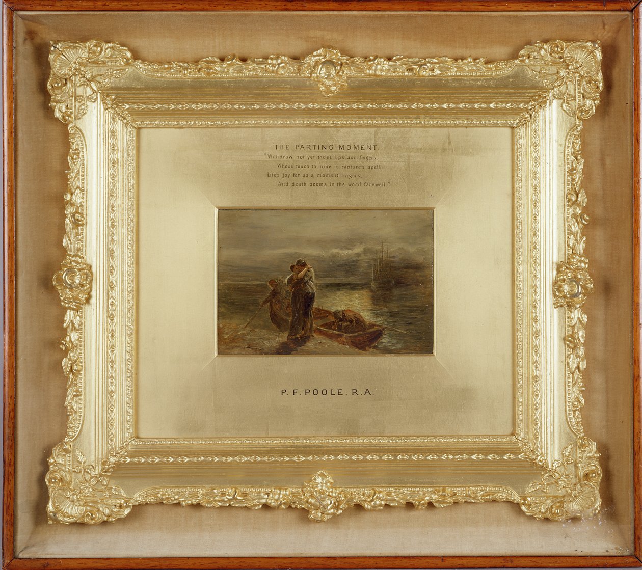 ದಿ ಪಾರ್ಟಿಂಗ್ ಮೊಮೆಂಟ್, 1856 ಟರ್ಕ್ by Paul Falconer Poole