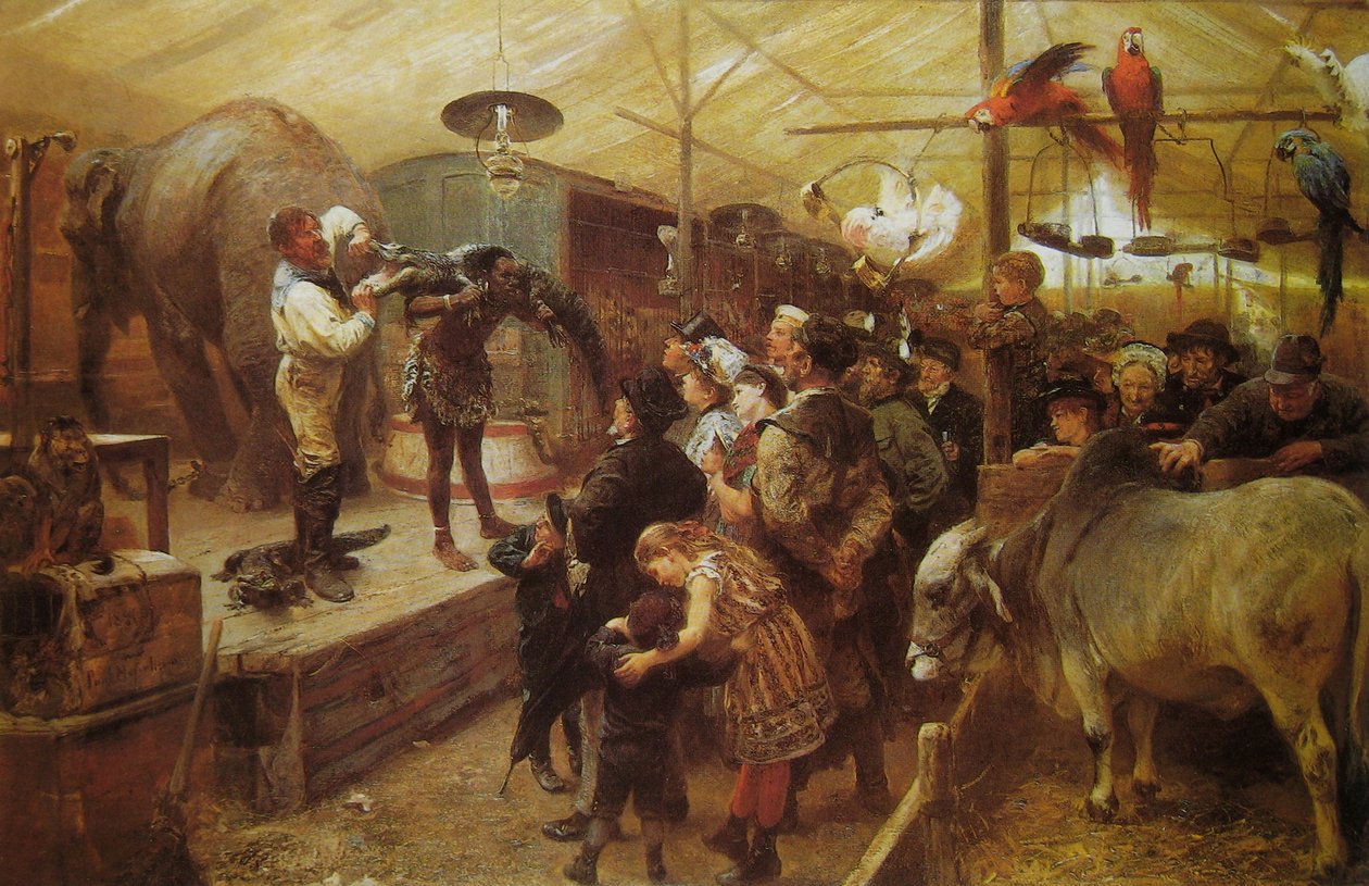 Hayvan barakasında hayvanat bahçesi by Paul Friedrich Meyerheim