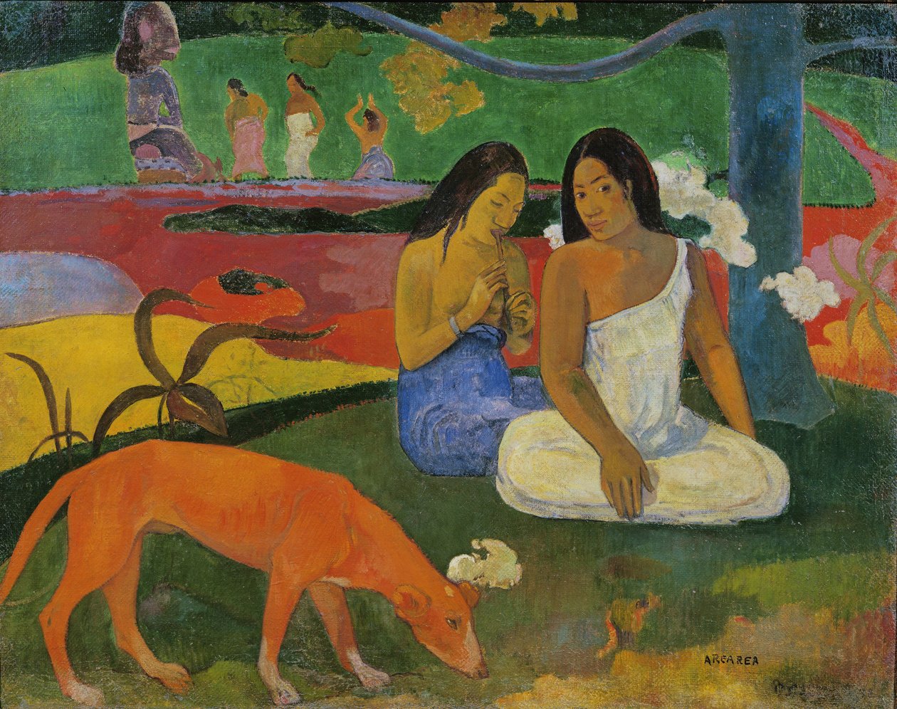 Arearea (Kızıl Köpek), 1892 by Paul Gauguin