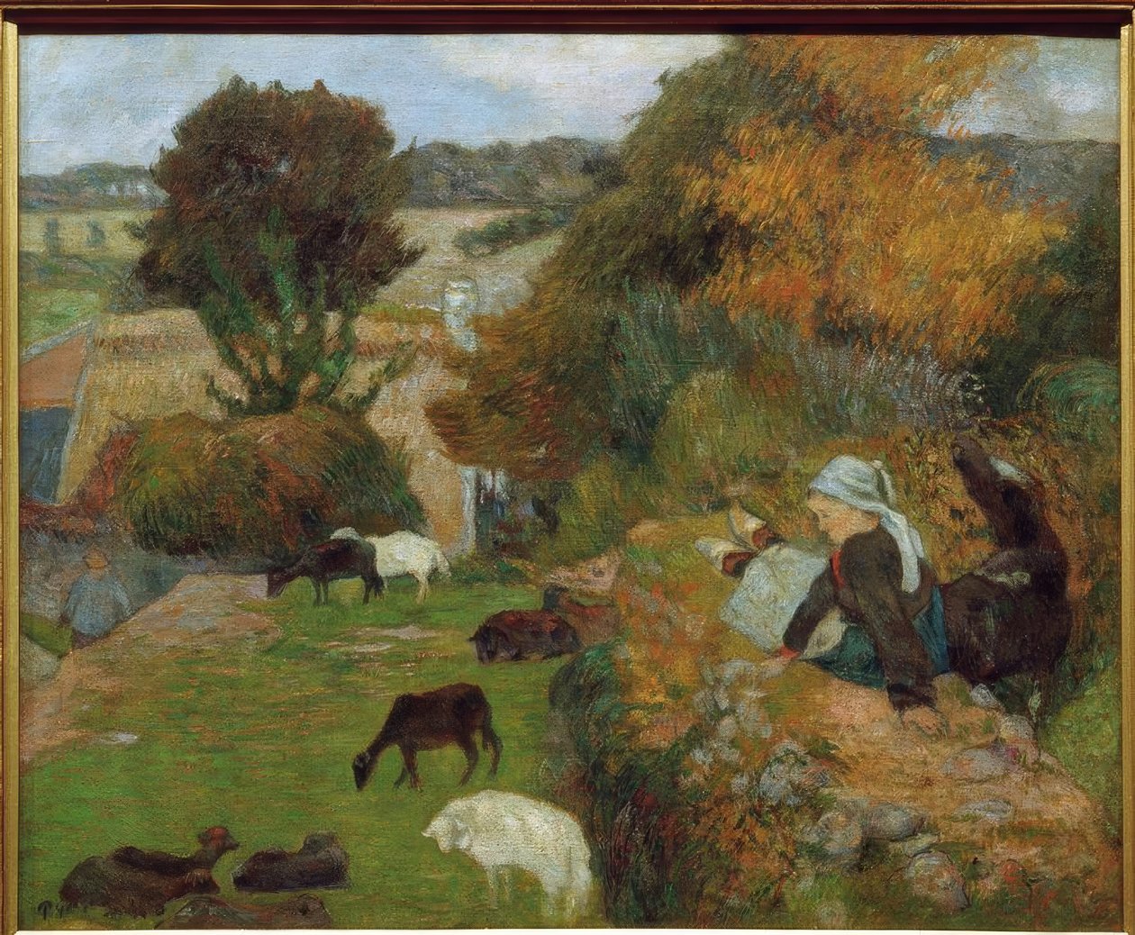Breton çoban by Paul Gauguin