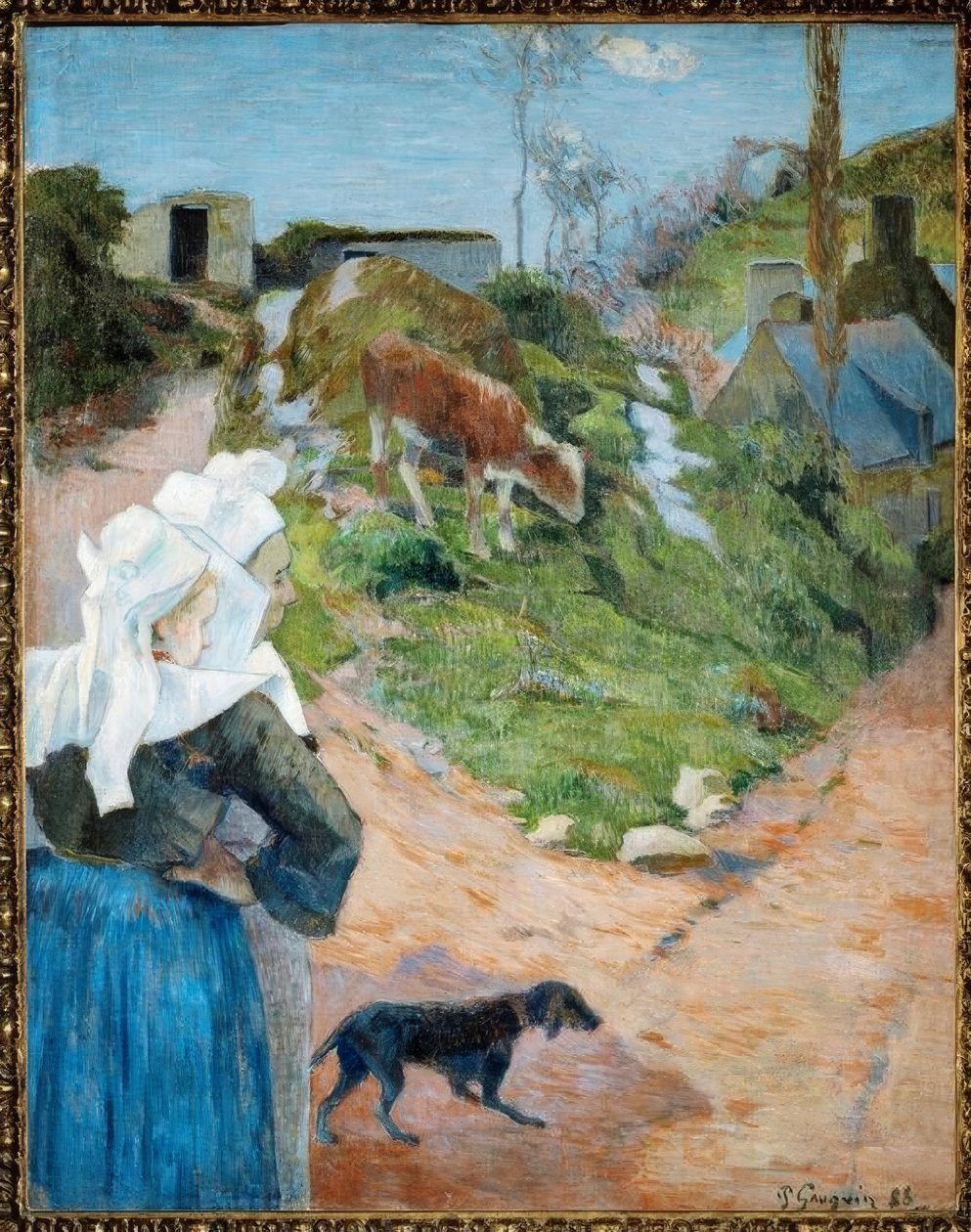 Breton ve Dana Eti by Paul Gauguin