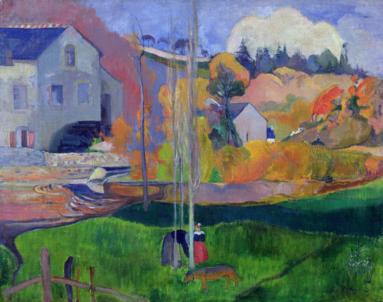 Brittany Manzarası: David Mill, 1894 by Paul Gauguin