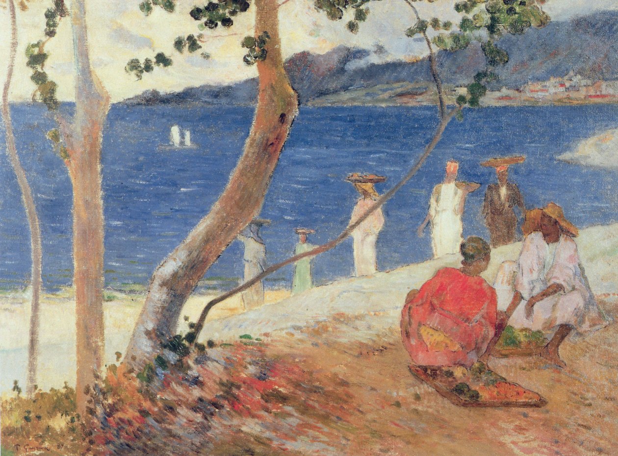 Deniz kenarında, 1887 by Paul Gauguin