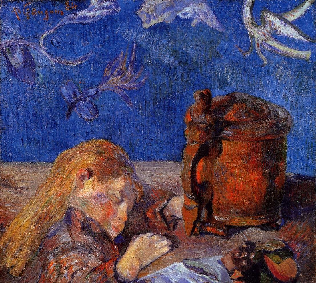 Clovis Uyuyor by Paul Gauguin