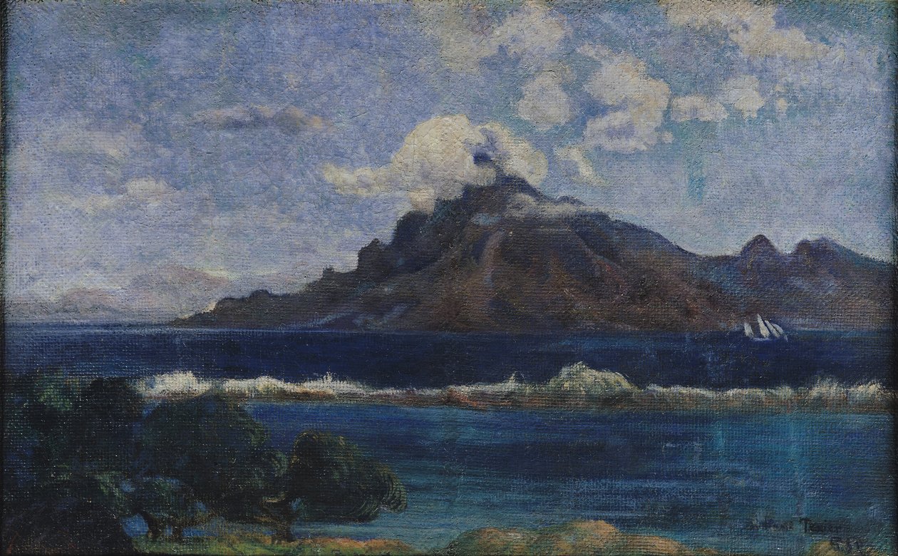 Kıyı Martinik Manzarası, 1887 by Paul Gauguin