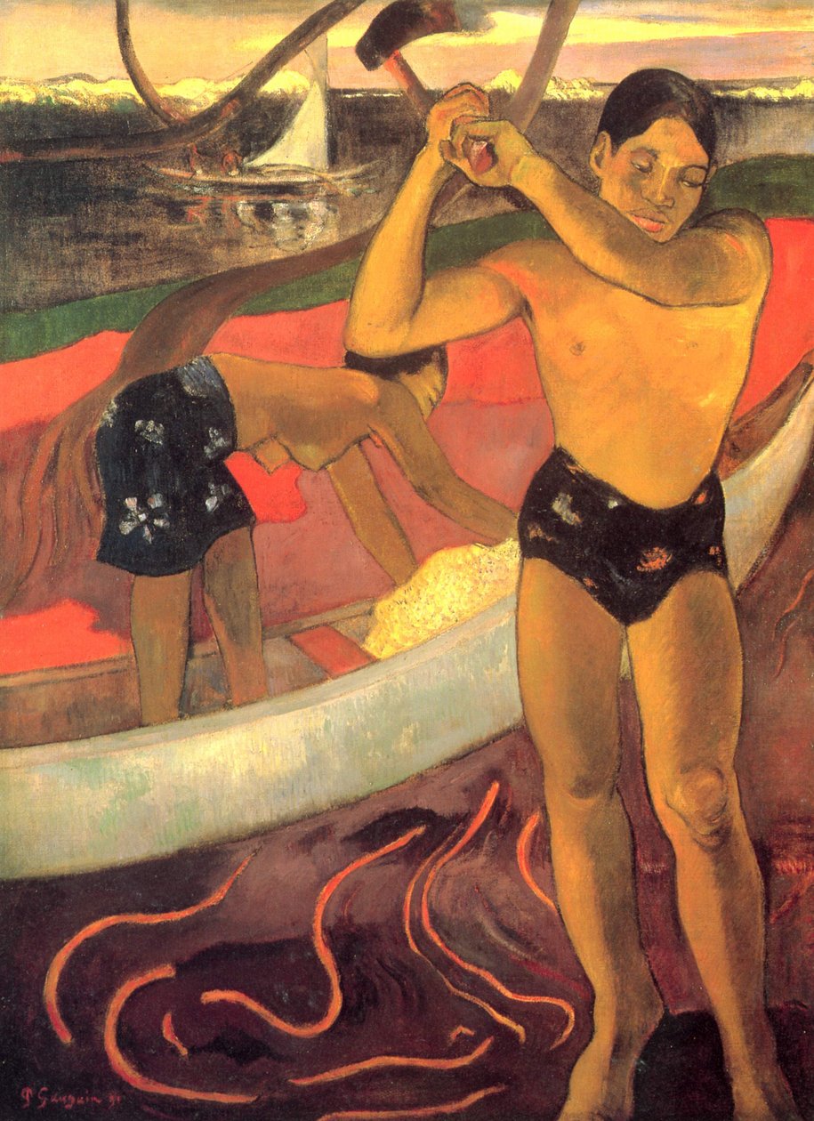 Baltalı adam by Paul Gauguin