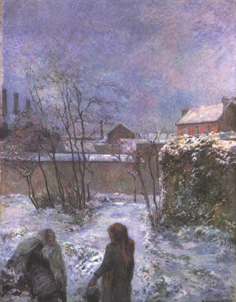 Kışın bahçe, Rue Carcel by Paul Gauguin