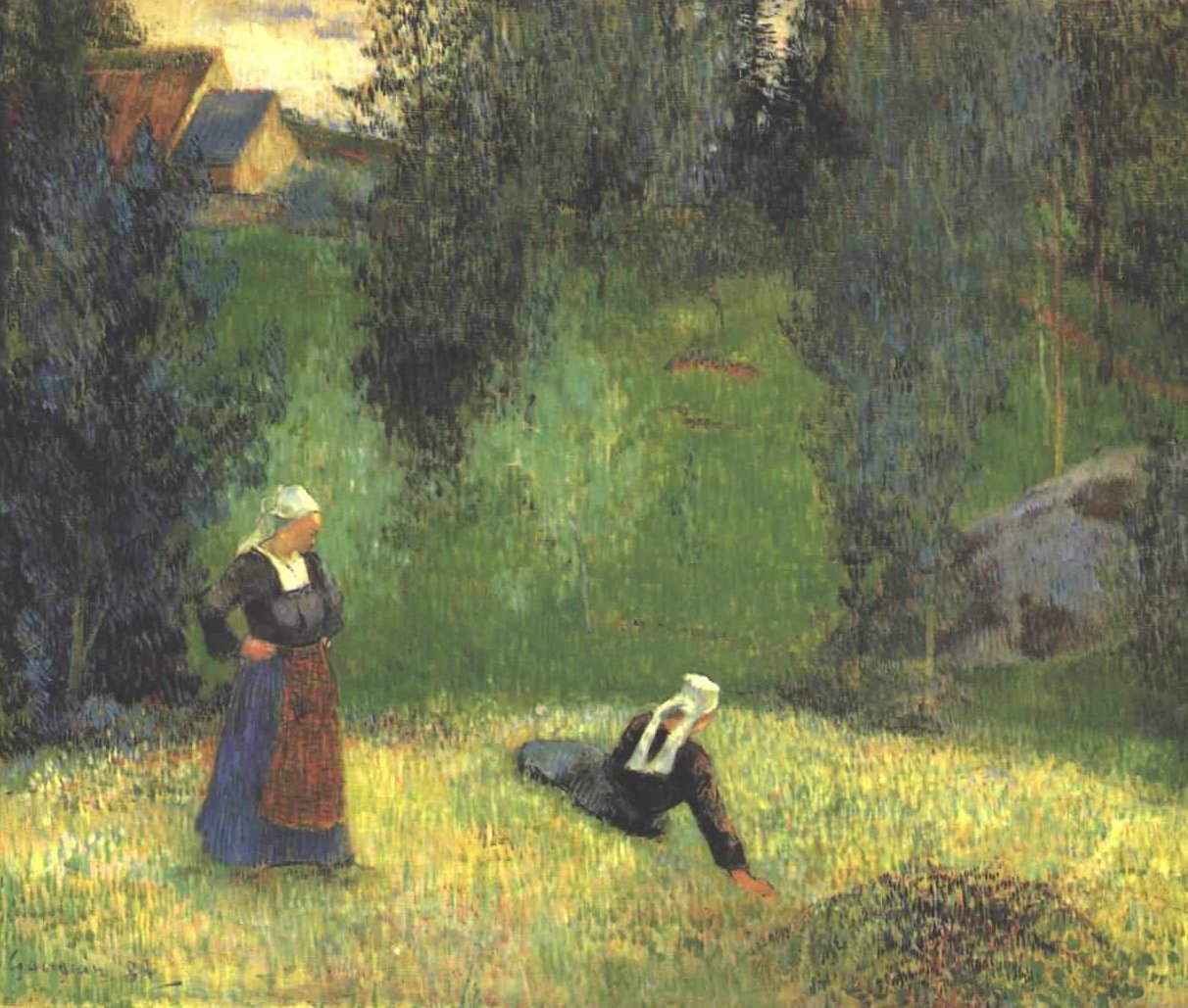 ilk çiçekler by Paul Gauguin