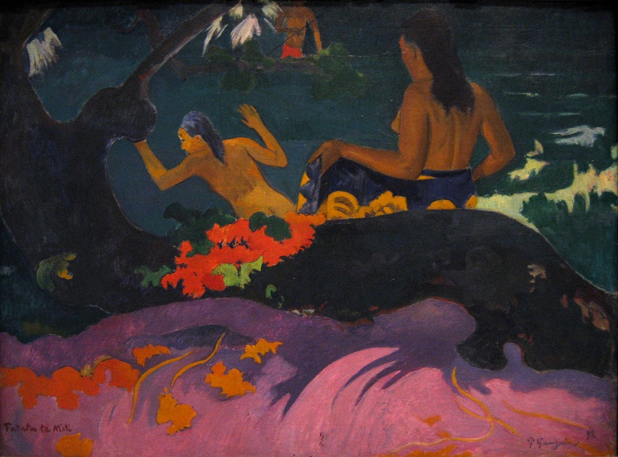 Rüyanın Yanında (Deniz Kenarında) by Paul Gauguin