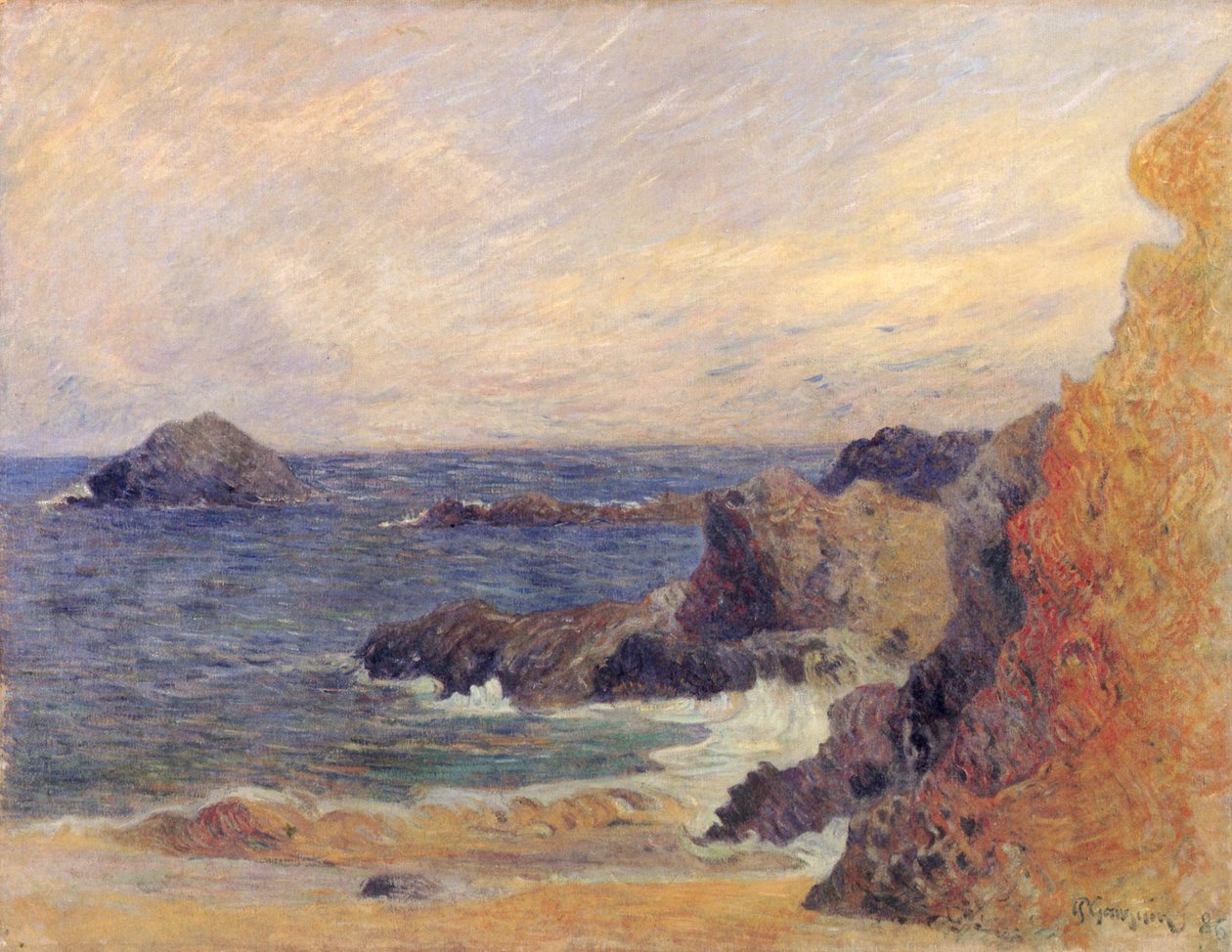 kayalık deniz kıyısı by Paul Gauguin