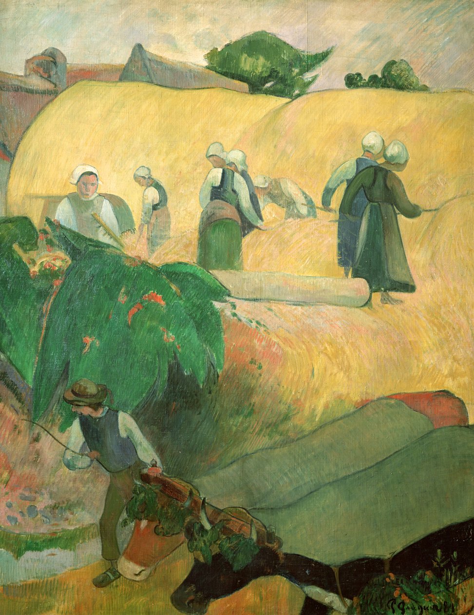 saman yapımı, 1889 by Paul Gauguin