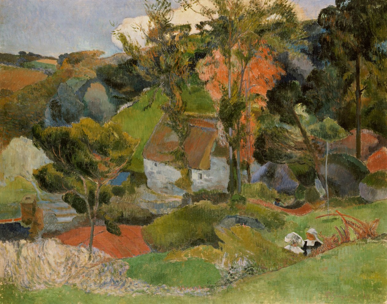 Landscape at Pont Aven, 1888  by Paul Gauguin