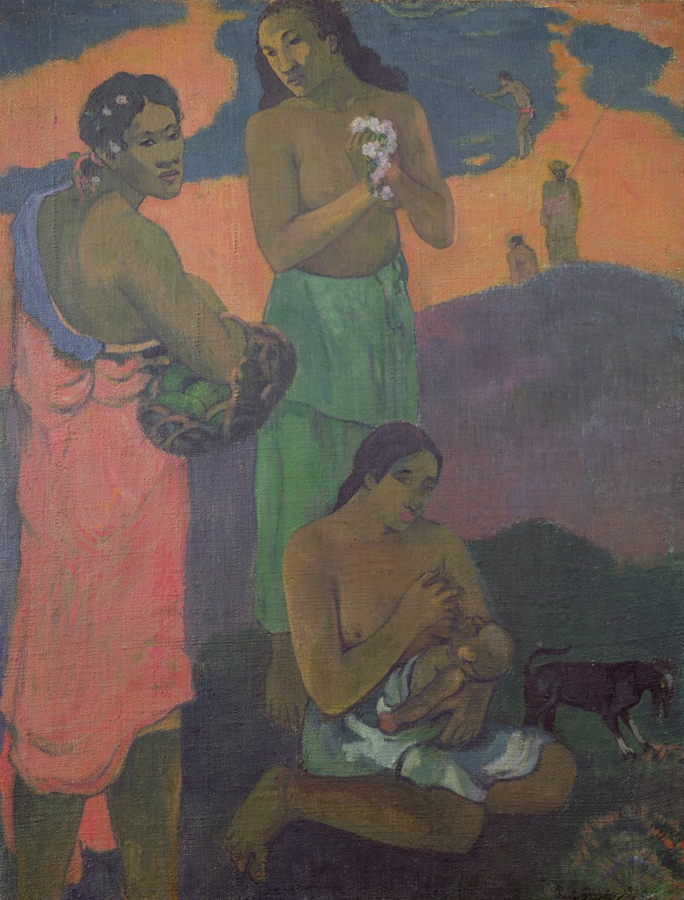 Deniz Kıyısında Annelik veya Üç Kadın, 1899 by Paul Gauguin
