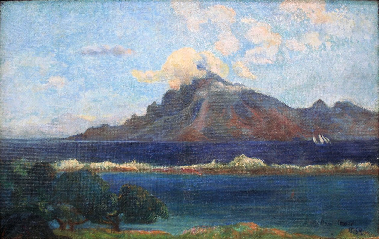 Çay Vazosunun Peyzajı by Paul Gauguin