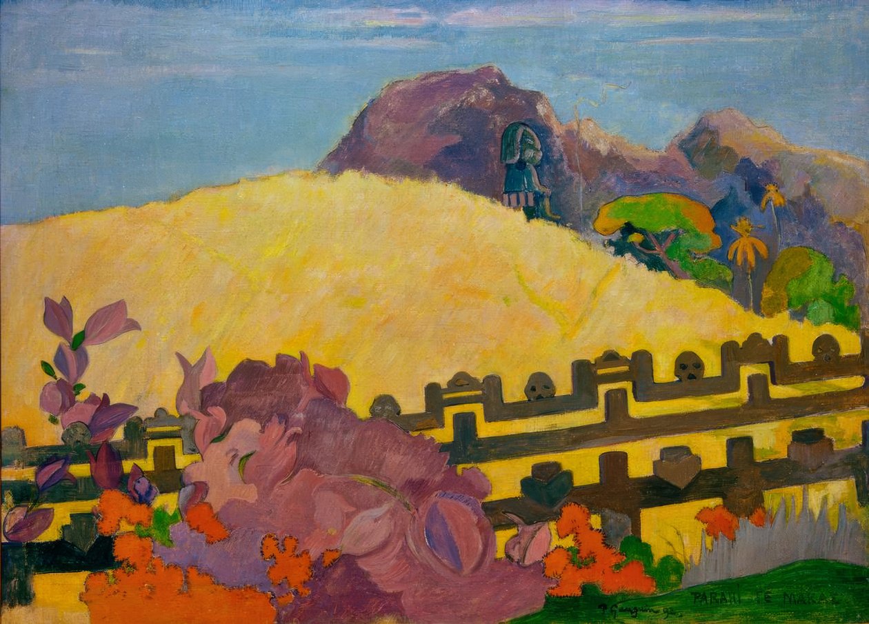 Avlu pirinç by Paul Gauguin