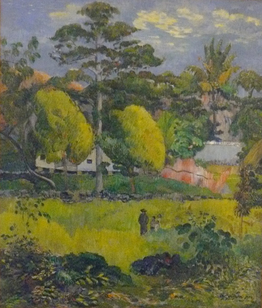 Manzara veya Aile Yürüyüşü by Paul Gauguin