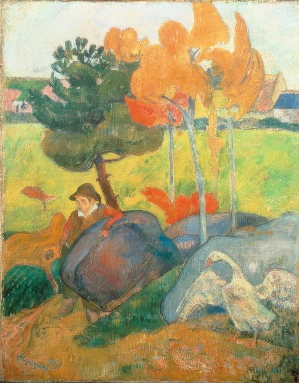 kaz ile Petit Breton by Paul Gauguin