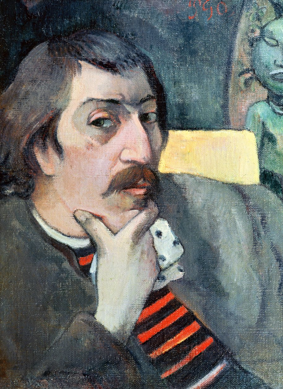 Sanatçının Putlu Portresi, 1893 dolayları by Paul Gauguin