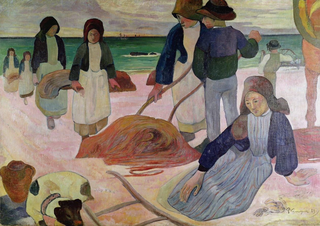 Yosun Toplayıcılar, 1889 by Paul Gauguin