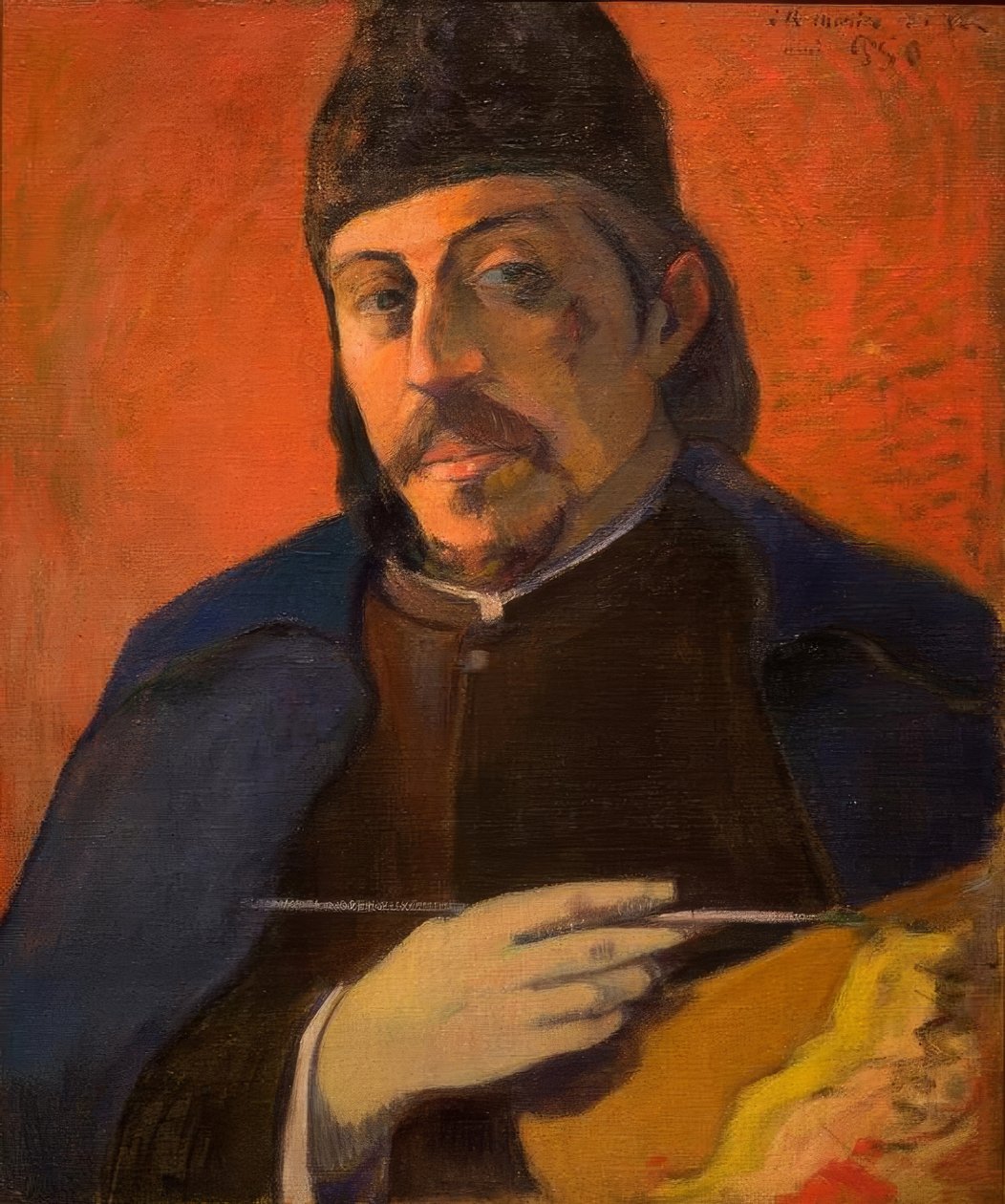 Paletli otoportre by Paul Gauguin