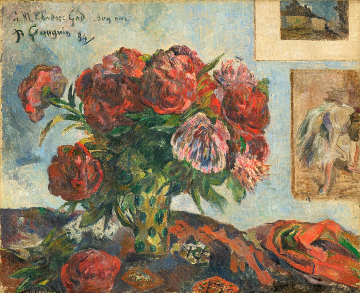 Şakayık ile Natürmort by Paul Gauguin
