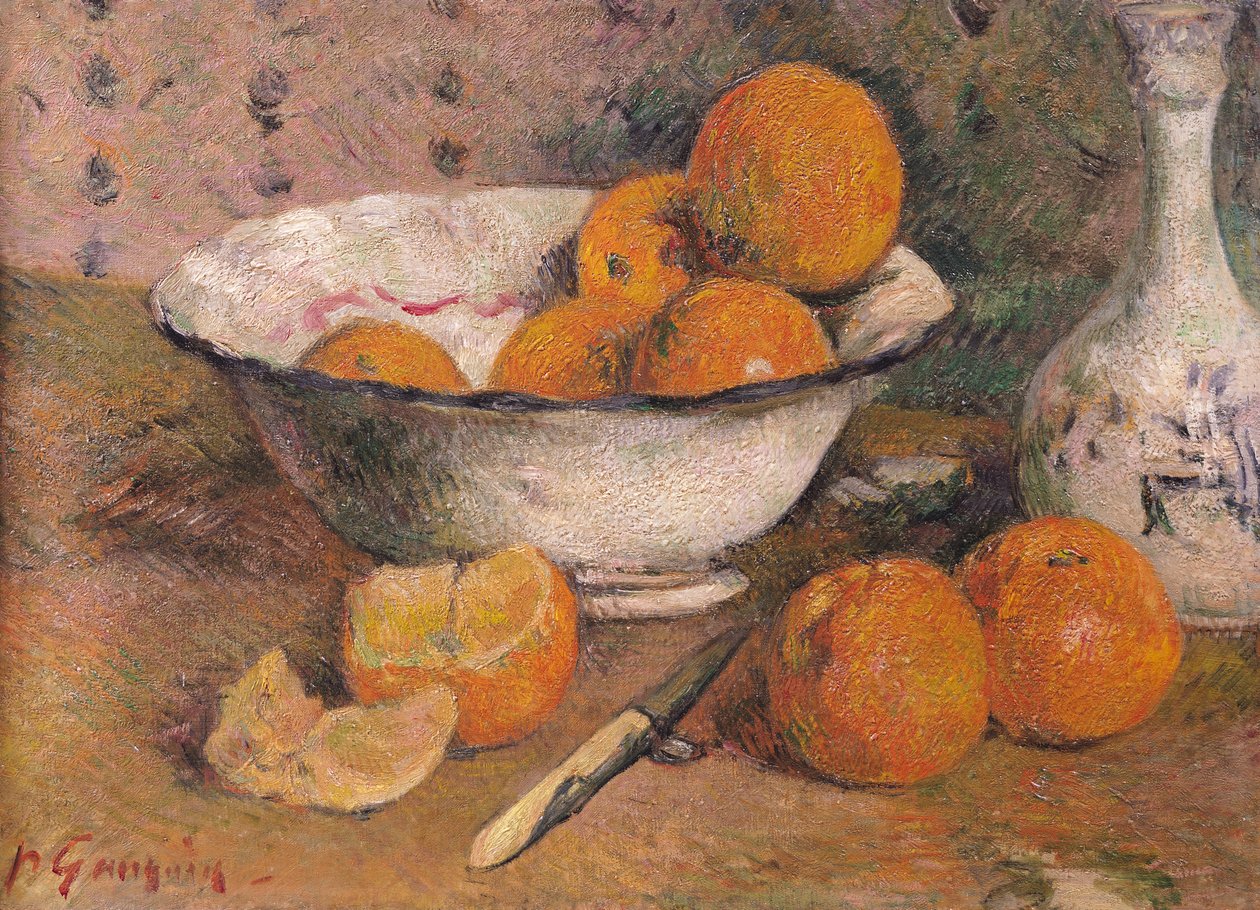 Portakallı Natürmort, 1881 by Paul Gauguin