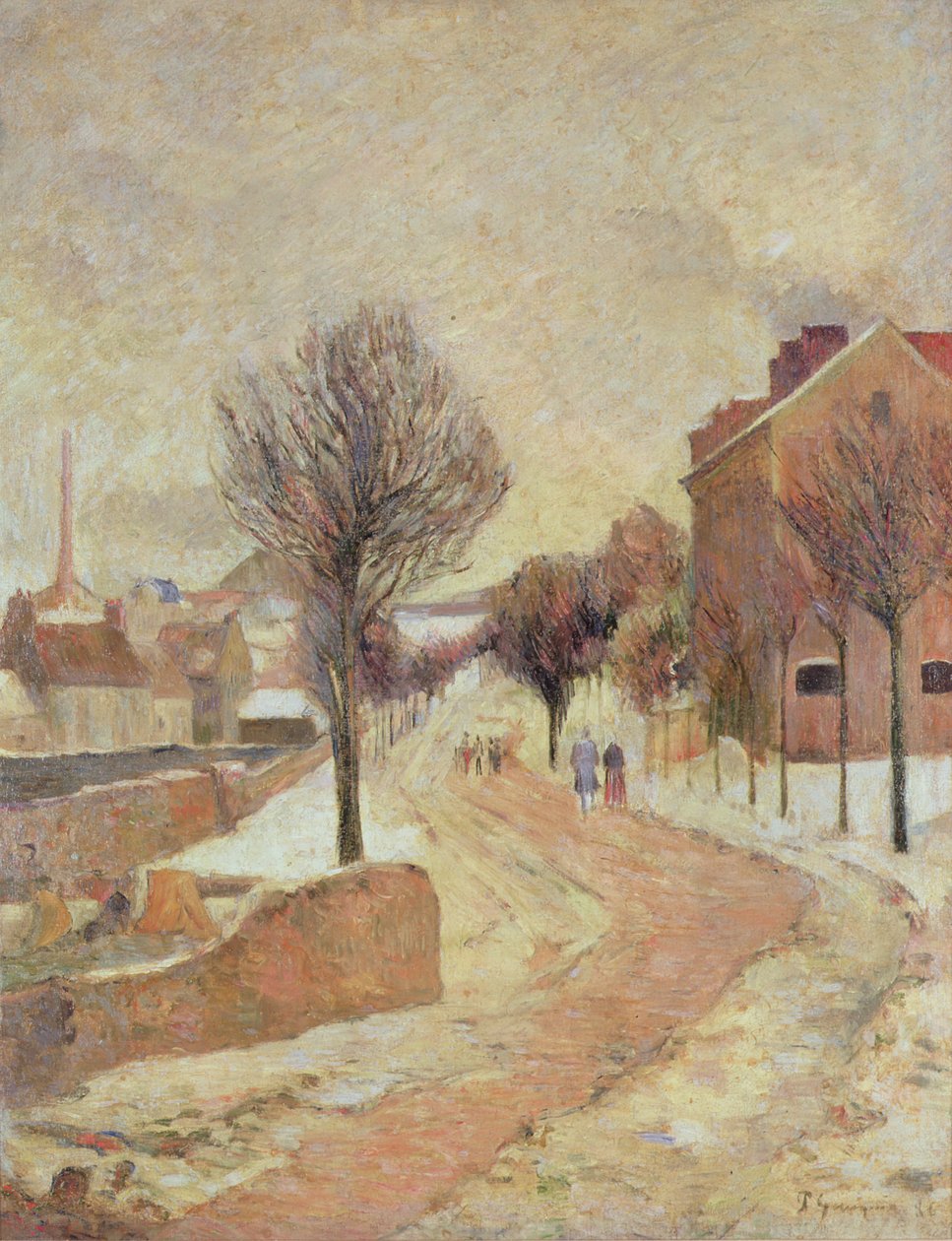 Kar Altında Banliyö (Kış Günü), 1886 by Paul Gauguin