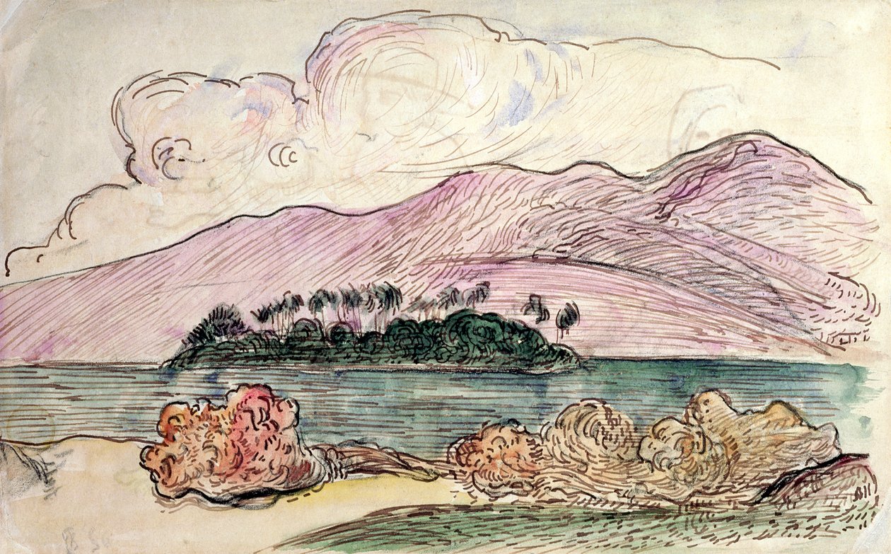 Tahiti Manzarası by Paul Gauguin
