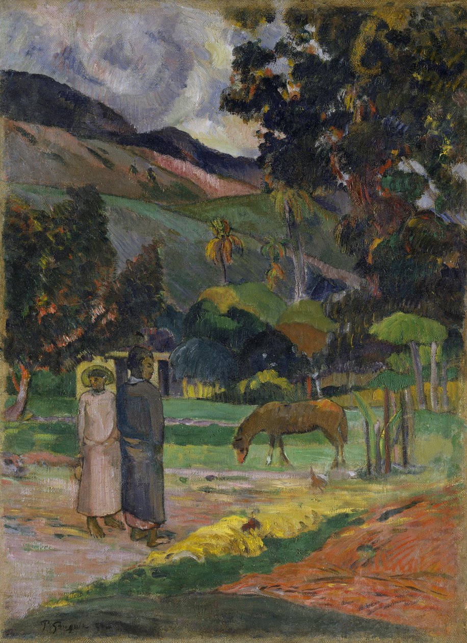 Tahiti Manzarası by Paul Gauguin