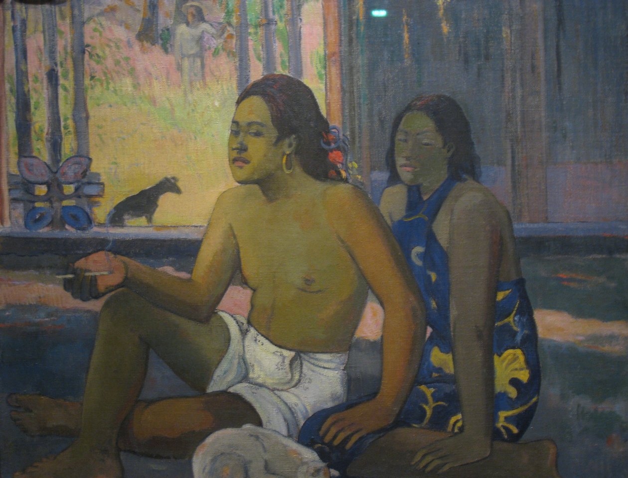 Bir Odada Tahitililer by Paul Gauguin