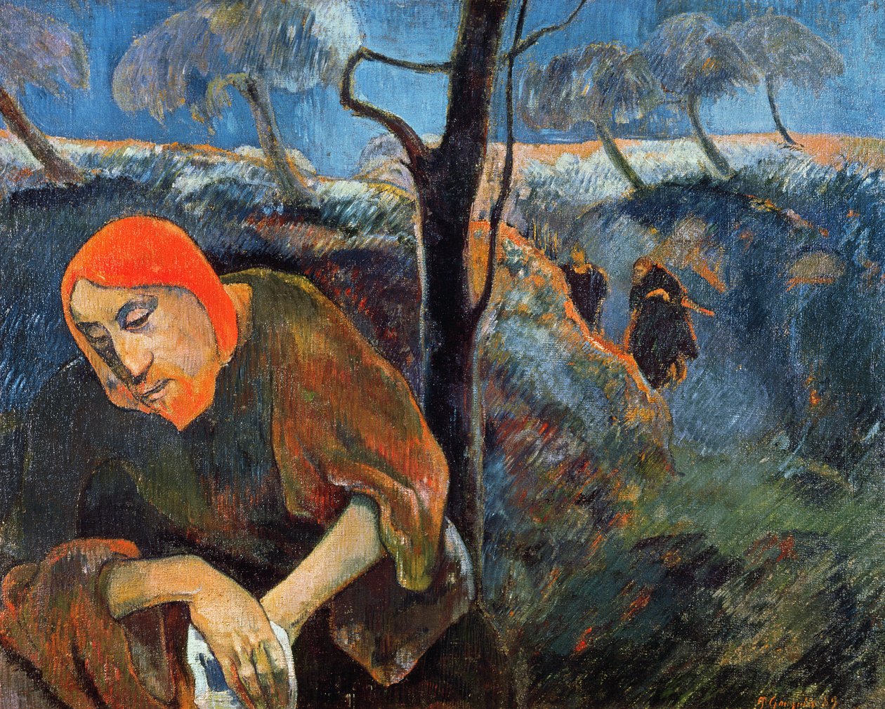 Zeytin Bahçesindeki Acı, 1889 by Paul Gauguin