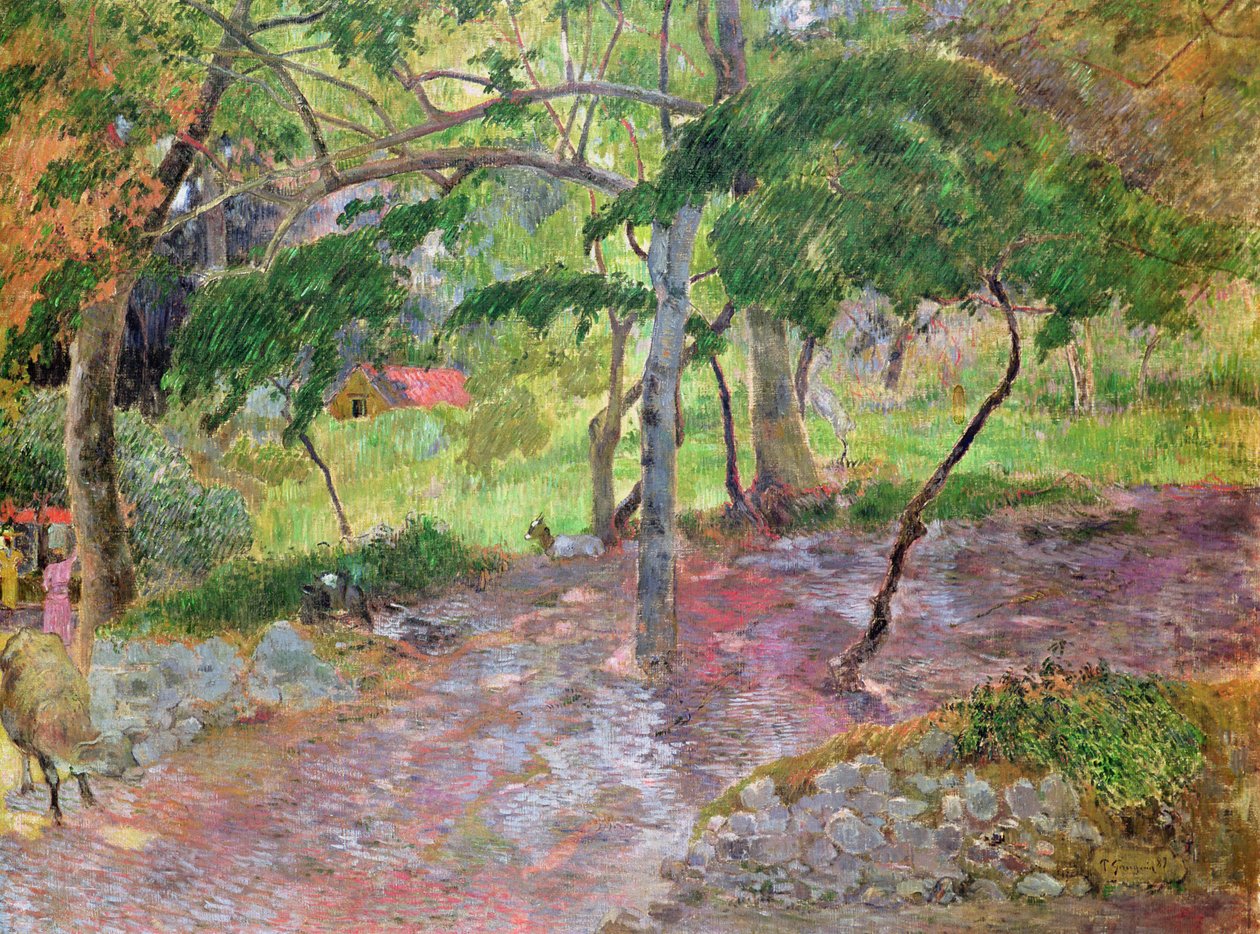 Tropikal Peyzaj, Martinik, 1887 by Paul Gauguin