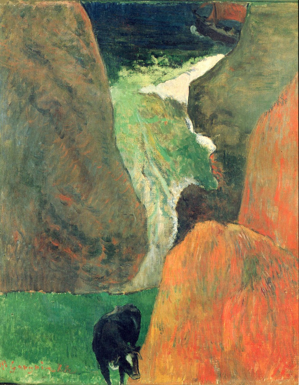 uçurumun üstünde by Paul Gauguin
